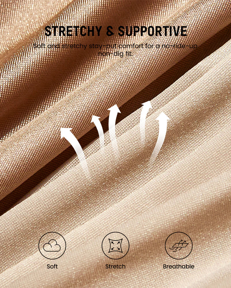 Braguitas moldeadoras de cintura alta con compresión cruzada (paquete de 8)